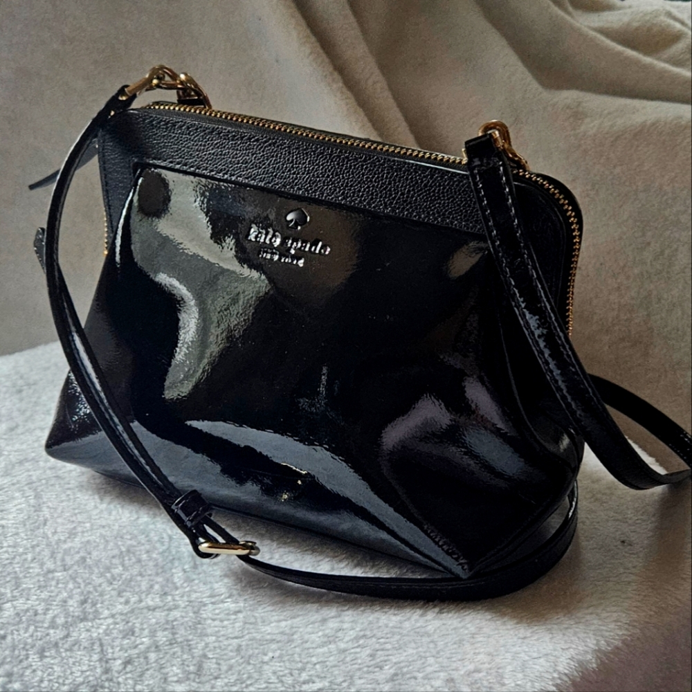 Very rare Kate spade black Cordelia bag, crossbody patent leather bag